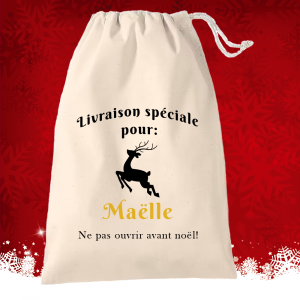 Hotte "Ne pas ouvrir avant noël!" Taille L