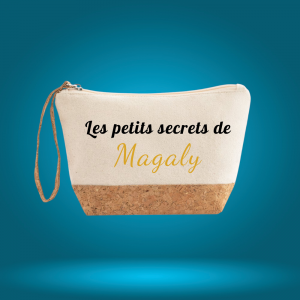 Pochette, trousse de toilette "les petits secrets de"