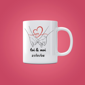 Mug "main dans la main"